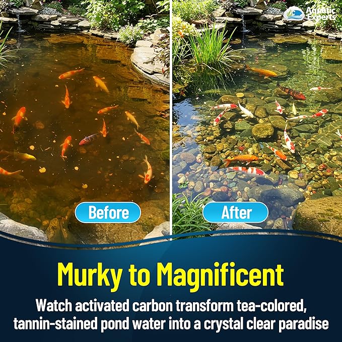 Aquarium Carbon Pad - Cut to Fit Carbon Infused Filter Pad Media for Crystal Clear Fish Tank and Ponds (24 Inch Width, 36 Inch Long)