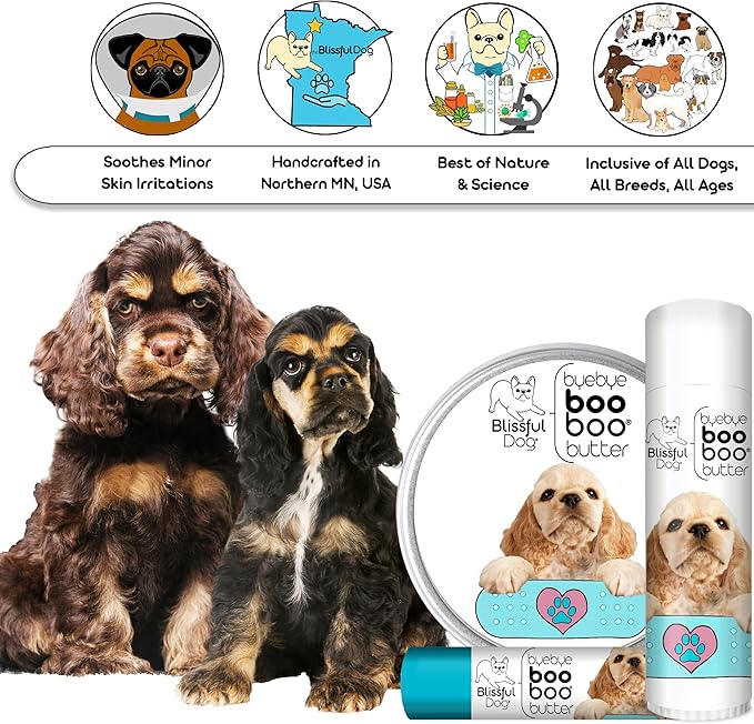 The Blissful Dog 8 oz TIN Cocker Spaniel Booboo Butter