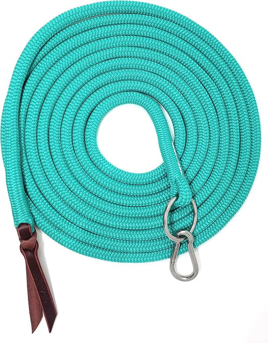 22' Long Line with SS O Ring and Carabiner (Turquoise)
