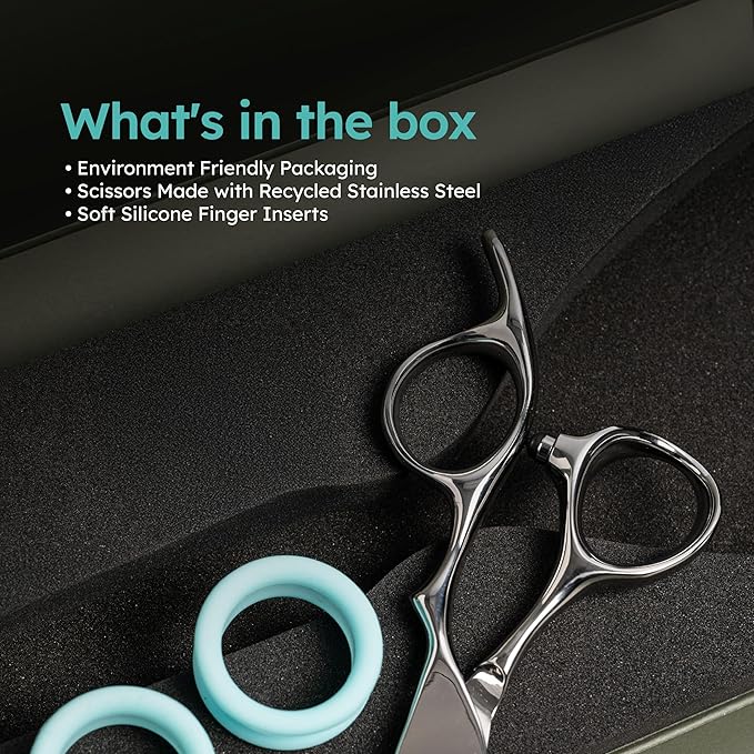 7" Dog Grooming Scissors – Handcrafted, Ergonomic, VG10 Stainless Steel for Sharper, Tougher, Better Edge Retention, Lightweight Shears with 3D Convex Blade for Dogs and Cats