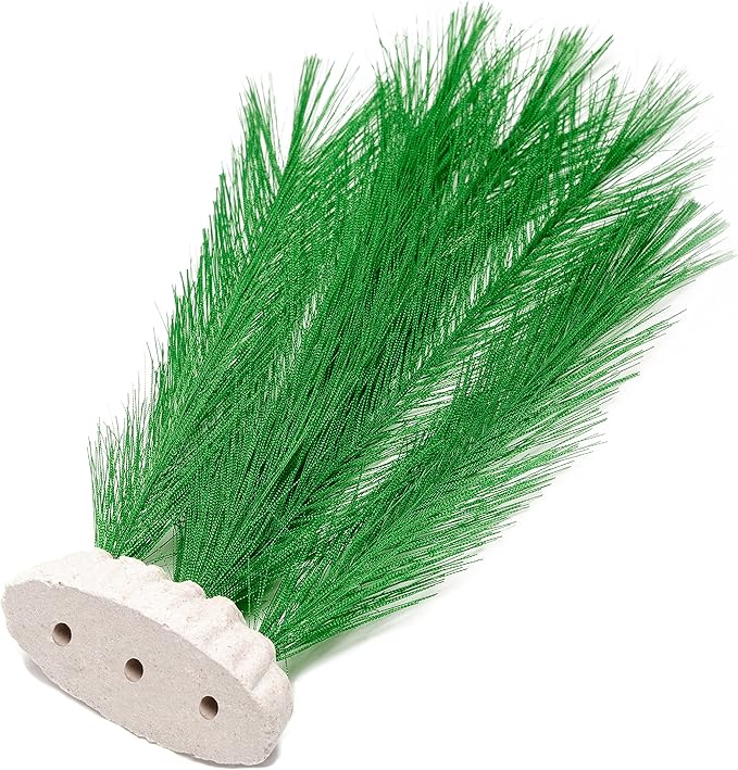 BEGONDIS 3Pcs Aquarium Decorations Fish Tank Artificial Green Water Plants Made of Silk Fabrics Plastic